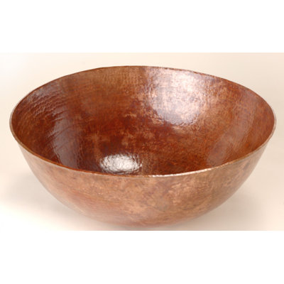 D'Vontz 16'' Copper Circular Bathroom Sink