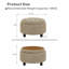 63.5cm Wide Standard Ottoman-995158317