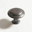 Paquet de 18 boutons de tiroir et d'armoire ronds, poignées en acier inoxydable gris mat de 30 mm avec vis pour meubles et cuisine