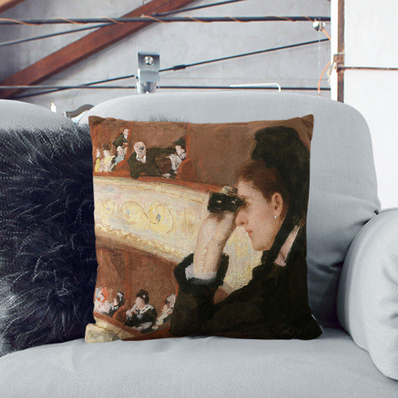 In the Loge Scatter Cushion, Black, 55cm H x 55cm W x 20cm D