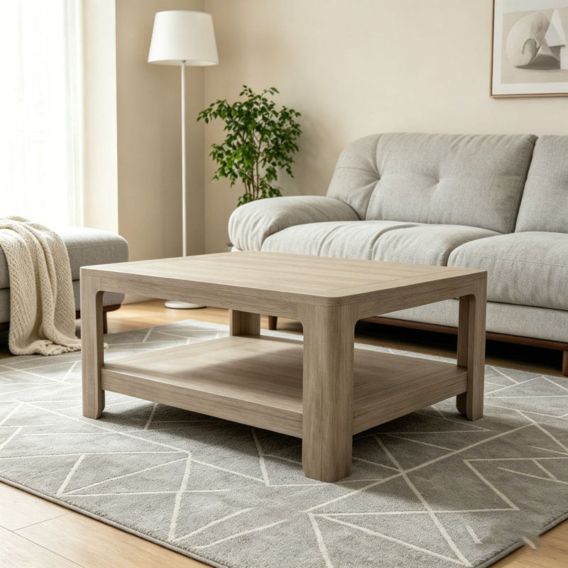 Table basse carrée avec rangement