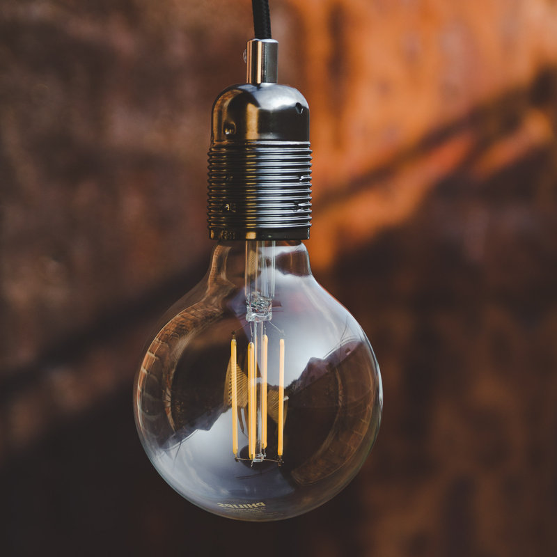 Rona 5 - Light Bulb Pendant, 357cm H x 7cm W x 4cm D, Copper