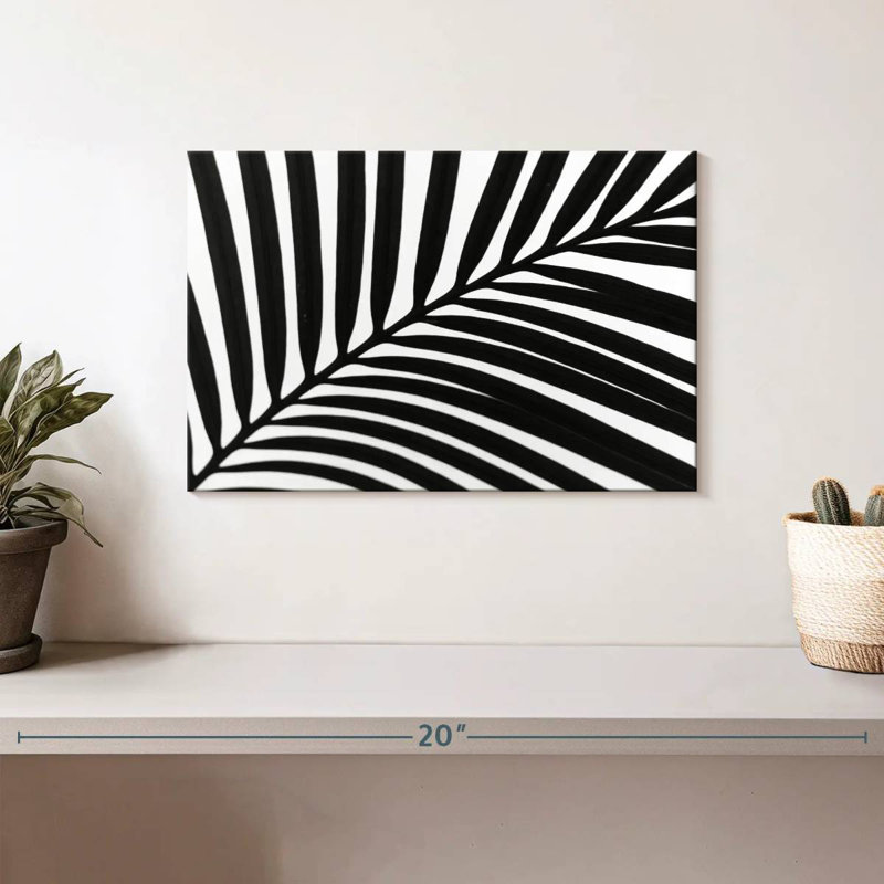 Harnek Palm Leaf Silhouette, 8" H x 12" W