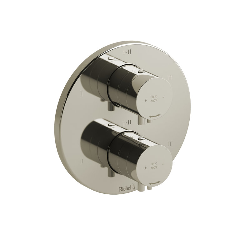 Garniture thermo-équilibrée 3/4 po avec 6 fonctions Riu, Nickel poli 1