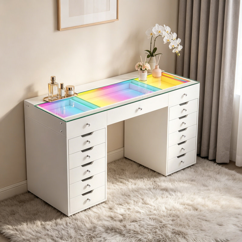 Dessus de meuble-lavabo Paten, Blanc