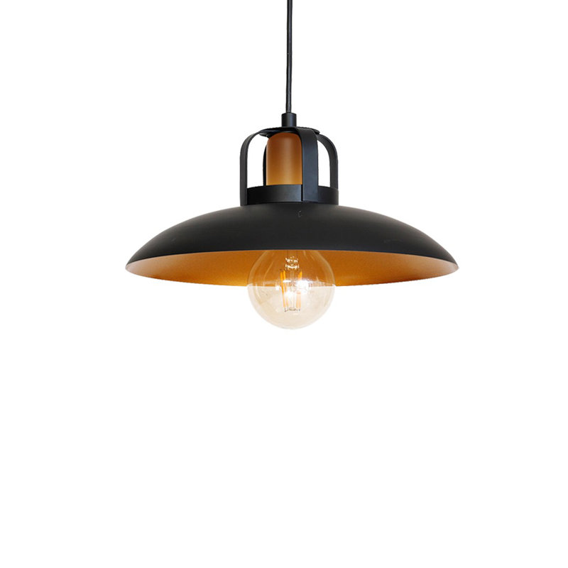 Felix 1 - Light Cone Pendant, Black, Black