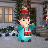 Animated Christmas Drummer Inflatable