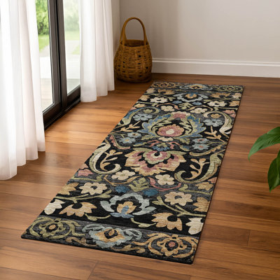 Premium Machine Washable Mayfield AMF2193 floral Rug