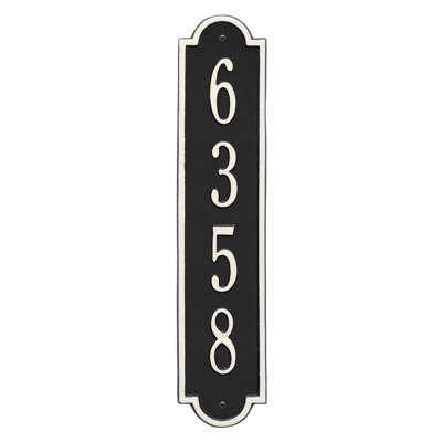 Richmond 1-Line Wall Address Plaque