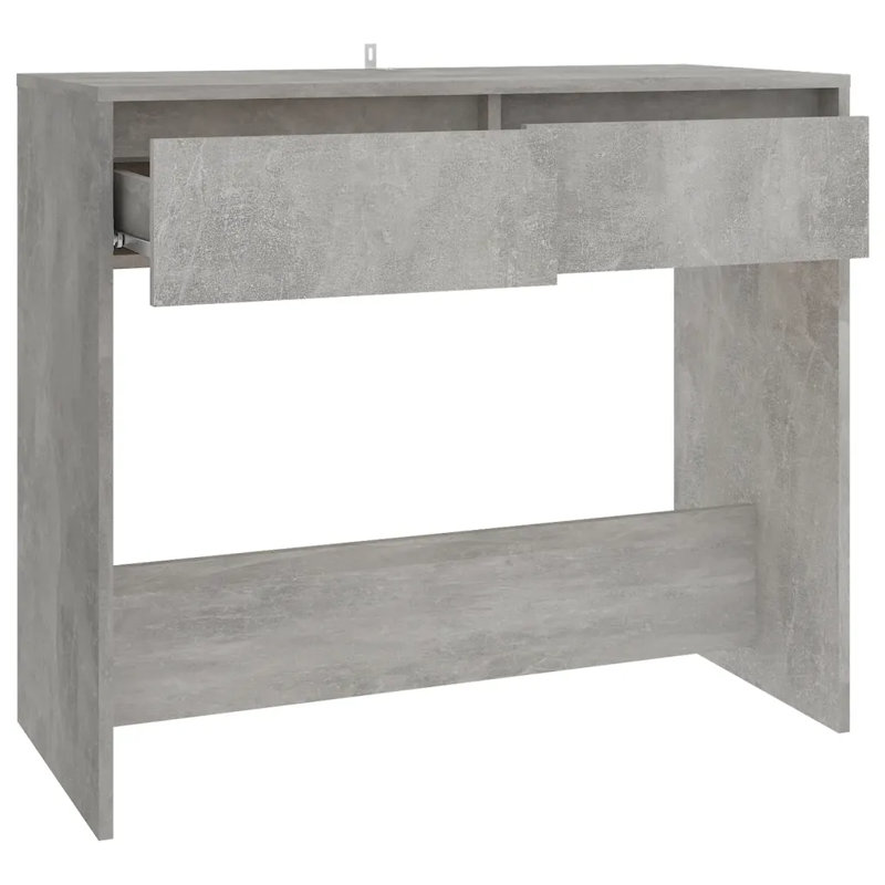 Isaish Console Table, Concrete Grey, 76.5cm H x 89cm W x 41cm D