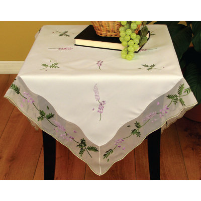 Surmatelas de table brodé Lavender