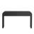 Modern Console Table with 2 Storage Drawers, Fluted Entryway Table with Rounded Silhouette for Hallway Living Room and Entryway (Black)