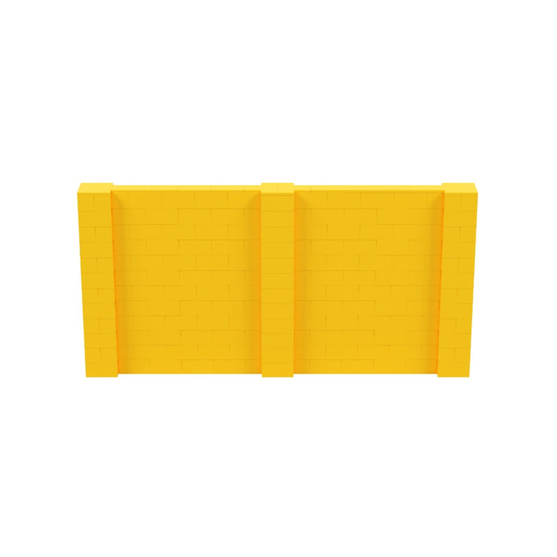 Cloison 1 panneau autoportante, Jaune, H 72 po x l 144 po x P 12 po