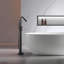 Robinet de baignoire autoportant intérieur / extérieur en acier inoxydable 316, robinet de baignoire à fixation au sol moderne avec douche à main, thermostatique-129109233