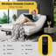 Base de lit ergonomique électrique pour grand lit - Gris, personnalisez votre sommeil avec une inclinaison de 60 ° et une télécommande sans fil de 40 °