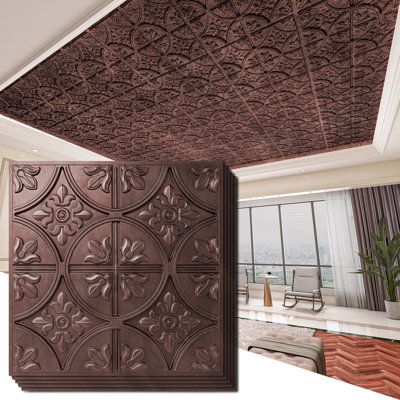 2 Ft. X 2 Ft. Glue-Up or Drop-in PVC Ceiling Tile