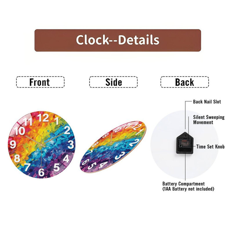 Horloge murale horloge 12 po
