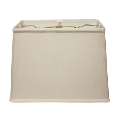 14" Pale Throwback Rectangle Linen Lampshade