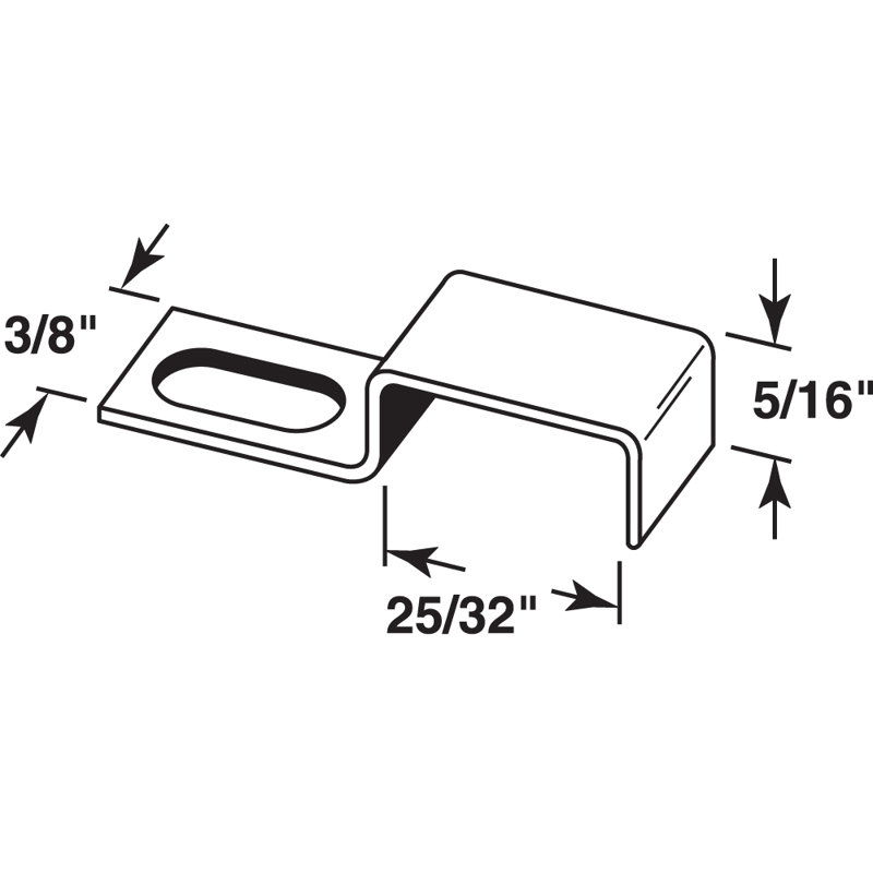 Pinces pour écran avec vis en aluminium de 3/8 po x 3/4 po Prime-Line