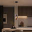1-Light Matte Black LED Pendant
