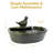 Avidan Dove Contemporary Green Glazed Ceramic Solar Water Fountain