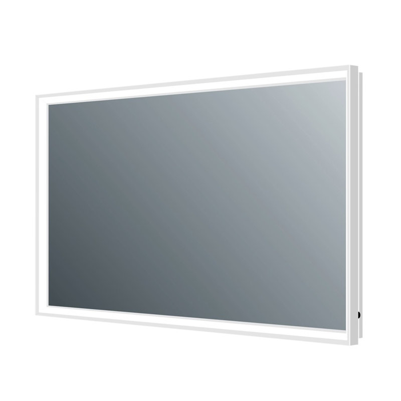 Flat Mirror, Chrome, 70cm H x 100cm W x 6.4cm D