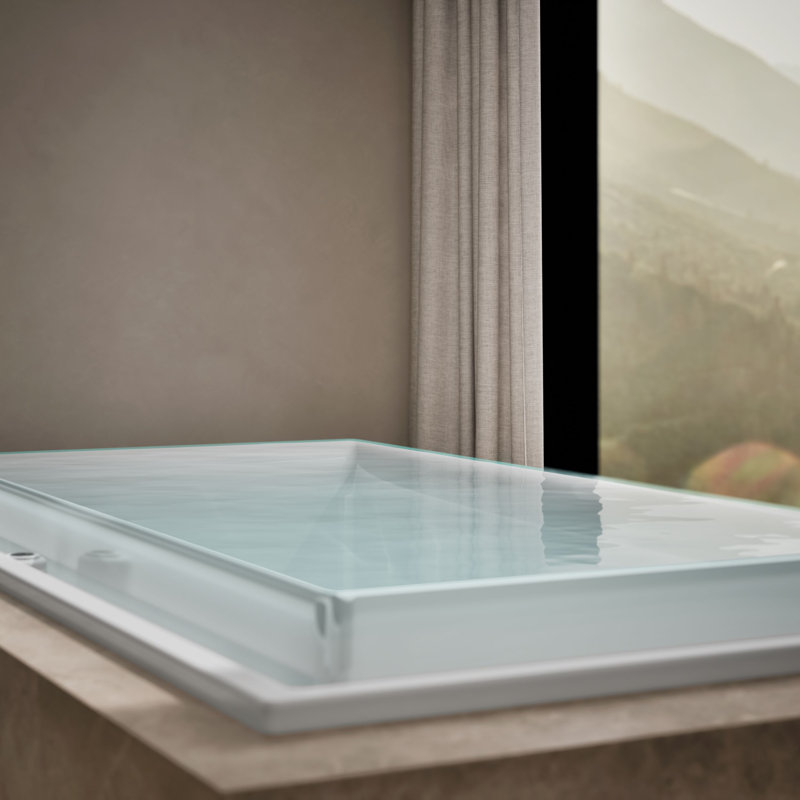 Sok® 75" x 41" Drop In Air Bathtub, White