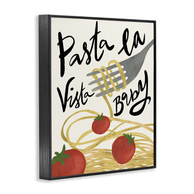 Pasta La Vista, estampe numérique encadrée par Farida Zaman