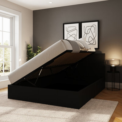 Basso Upholstered Ottoman Storage Bed