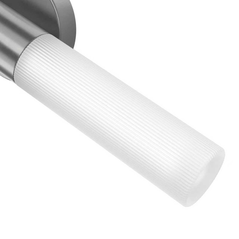 Luminaire de barre d'éclairage de salle de bain à DEL à 2 ampoules à intensité variable à 2 lumières à intensité variable en nickel brossé H 22 po