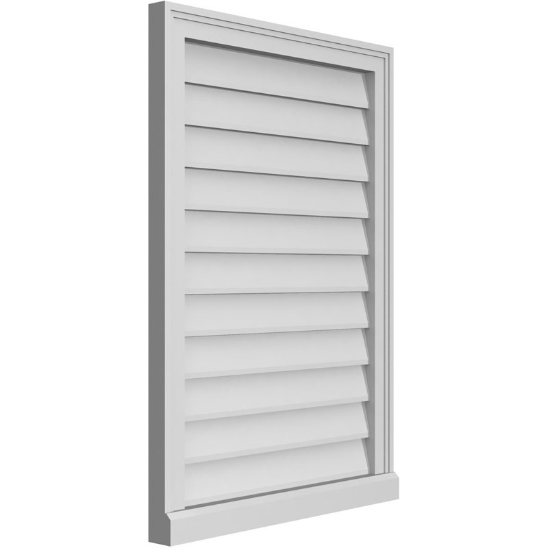 Cadre de seuil Brickmould, brun clair apprêté, H 34 po x l 24 po x P 2 po