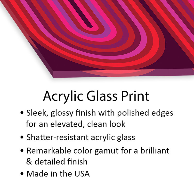 Flow Hot I, impression sur verre acrylique