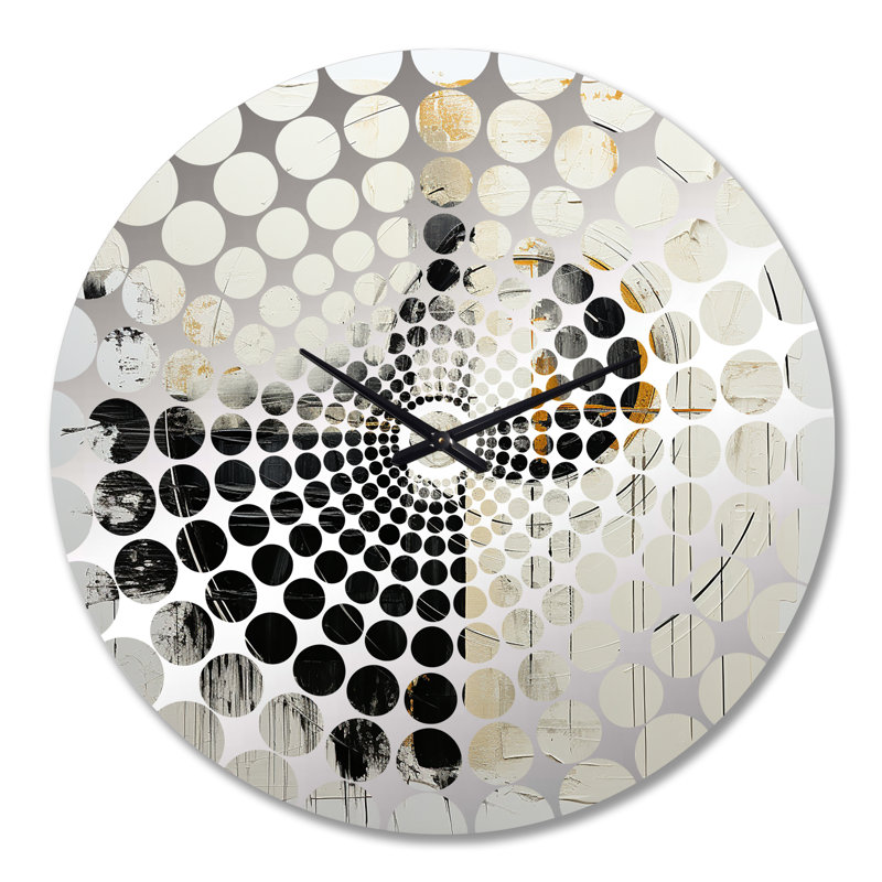 Gadre - Horloge murale peinture abstraite, Grand