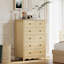 Commode haute 6 tiroirs avec base festonnée-827280163