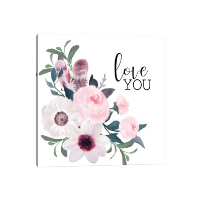Love You 1 Piece Wrapped Canvas Painting