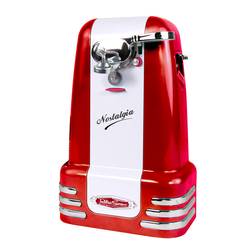 Ouvre-boîte rétro Nostalgia, rouge, Rouge