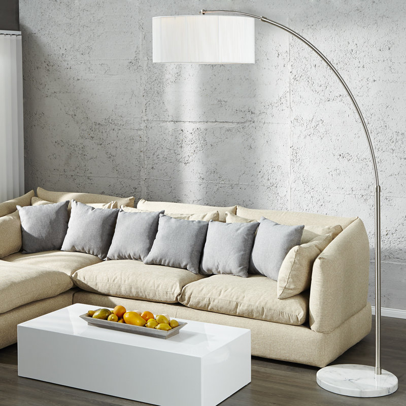 225 Cm Herwig Arc Lamp, White