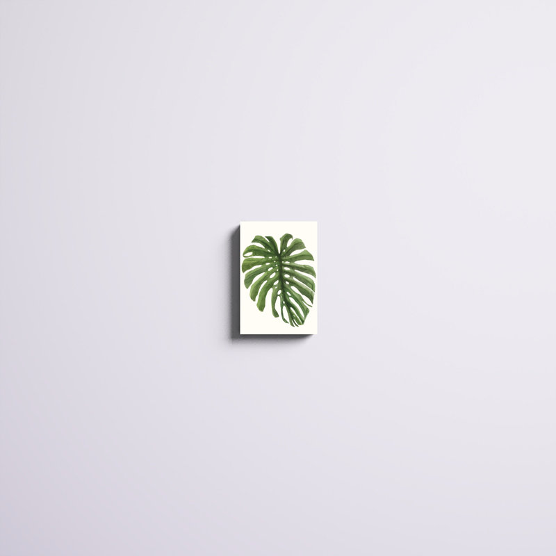 «Tropical Breeze Leaves I» par Naomi McCavitt, reproduction d'art sur toile tendue, H 12 po x l 8 po