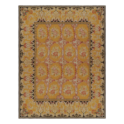 One-of-a-Kind 11'10”x15'3” 1900s Wool Area Rug