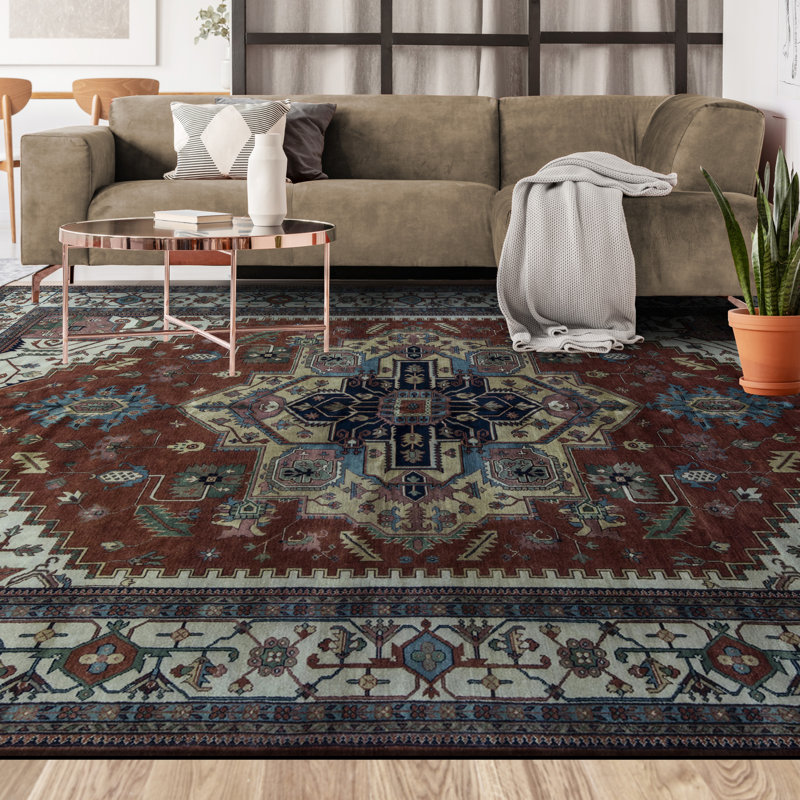 Oriental Area Rug, Rectangle 6' x 9'