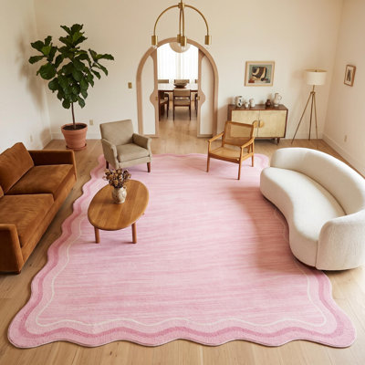 Tapis festonné lavable pour bureau de salle à manger