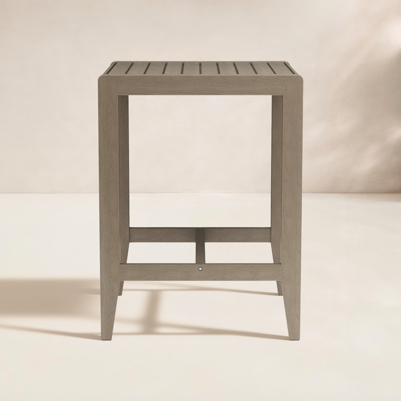 Ojai Square Acacia Outdoor Bistro Table , 30'' in. W 30'' in. D