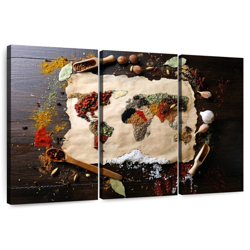 Yarlin World Of Spices, 28" H x 45" W