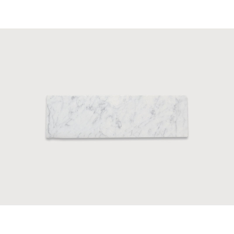 Aged Marble 3" X 12", Bianco Classico
