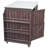 42.1" Outdoor Kitchen Island with Side Shelf, Outdoor Grill Cart with Storage Cabinet, Outdoor Kitchen Cabinet with Stainless Steel Top, Adjustable Shelf and 4 Wheels for Pizza Prep-518563358