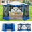 12x12FT Pop Up Gazebo Screen Tent Screen House for Camping, Screen Room with Mosquito Netting, Hub Tent Instant Screened Canopy with Carrying Bag and Ground Stakes-102383234