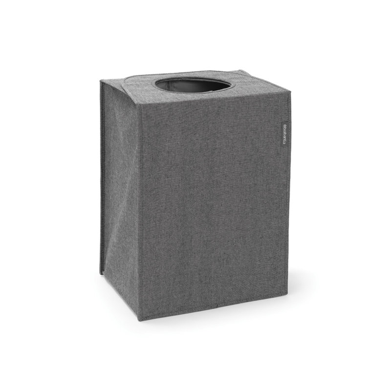 Brabantia Foldable Laundry Hamper 14.5 Gallon, Pepper Black
