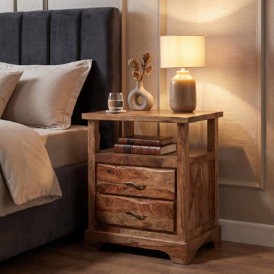 Chaliyah 25'' W Solid Wood Nightstand