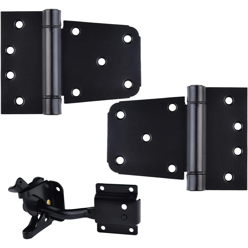 Self-Closing Gate Hardware Kit,1 Pack Self-Locking Gate Latch An...