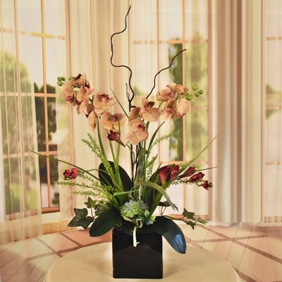 Faux Silk Orchid Arrangement